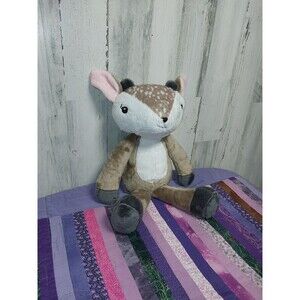 Little Adventures Felicity Fawn Plush Stuffed Animal Deer Tan Pink